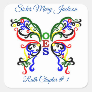 Adesivo Quadrado Personalizar Ordem da Estrela Oriental