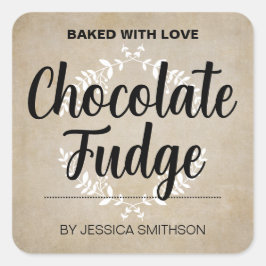 Adesivo Quadrado Personalizar rótulo Homemade HM001_08sqv2