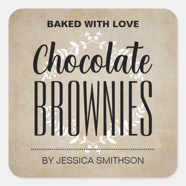 Adesivo Quadrado Personalizar rótulo Homemade HM001_08sqv3 (Frente)