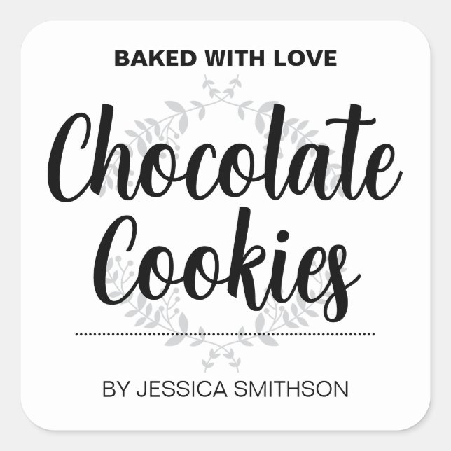 Adesivo Quadrado Personalizar rótulo Homemade HM001_09sq (Frente)