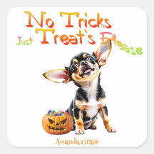 Personalizar Trick Treat Halloween Chihuahua Puppy
