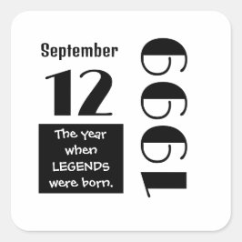 Adesivo Quadrado Personalized Birthday Gift 