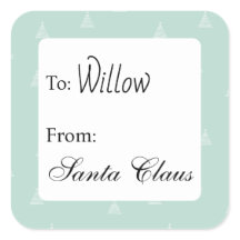 Personalized gift labels from custom name