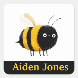 Adesivo Quadrado Personalized kids stickers colorful