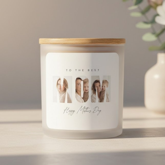 Adesivo Quadrado Personalized Photo MOM | Custom Mother’s Day  (Criador carregado)