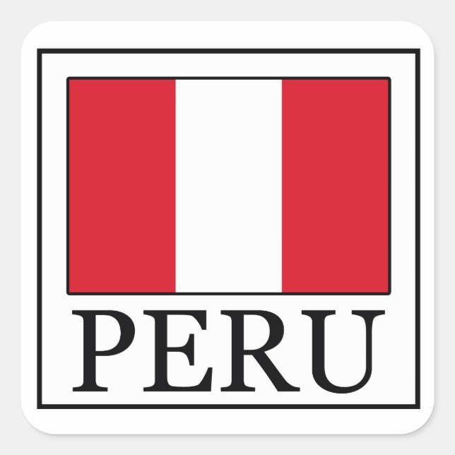 Adesivo Quadrado Peru (Frente)