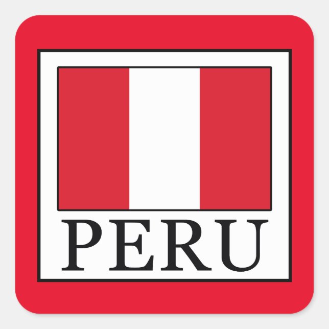 Adesivo Quadrado Peru (Frente)