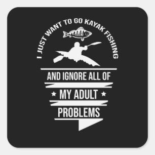 Adesivo Quadrado Pesca Kayak