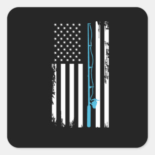 Adesivo Quadrado Pescar nos EUA pesca pesca pesca pesca pesca pesca