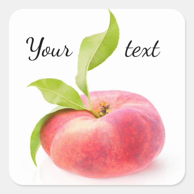 Adesivo Quadrado Pêssego liso (Frente)