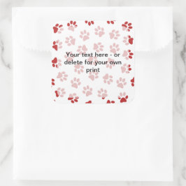 Adesivo Quadrado Pestores De Patas, Patas De Cães, Patas De Gato, P