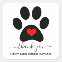 Pet Business De Pet De Cães Personalizado Obrigado