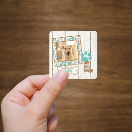 Adesivo Quadrado Pet Dog Photo Scrapbook