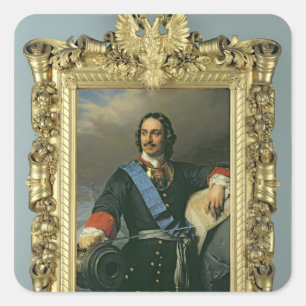 Adesivo Quadrado Peter mim o grande 1838