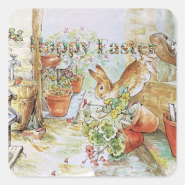 Adesivo Quadrado Peter, o Felz pascoa do coelho