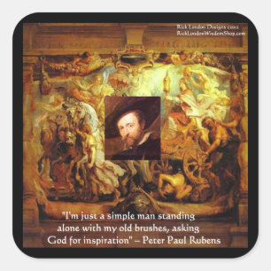 Adesivo Quadrado Peter Paul Rubens Art & Cards de orçamento