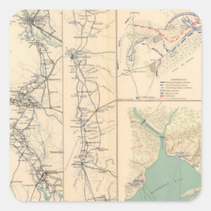 Adesivo Quadrado Petersburgo cerca Bentonville Carolinas