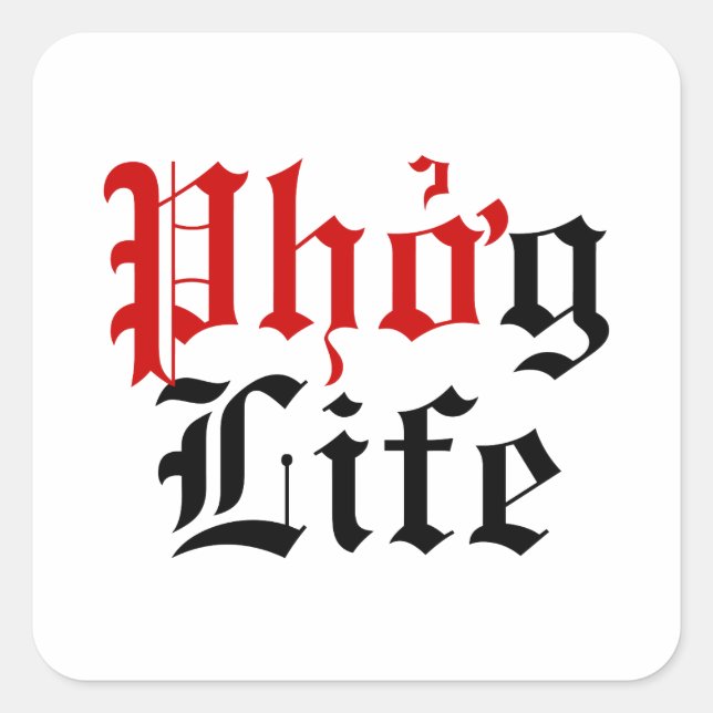 Adesivo Quadrado Phở g Life (Frente)