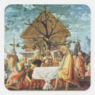 Adesivo Quadrado Philemon e Baucis, c.1500