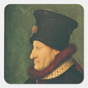 Adesivo Quadrado Philippe de França Duque de Burgundy