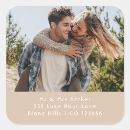 Adesivo Quadrado Photo Mailing Labels | Return Address Sticker Roll