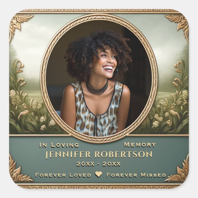 Adesivo Quadrado Photo Memorial (Frente)