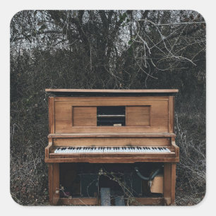 Adesivo Quadrado Piano Bonito