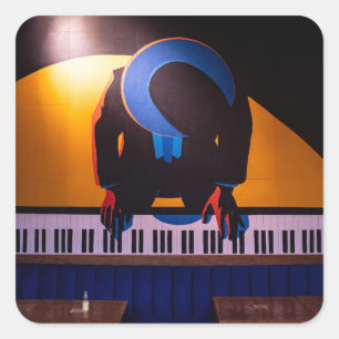 Adesivo Quadrado Piano incrível