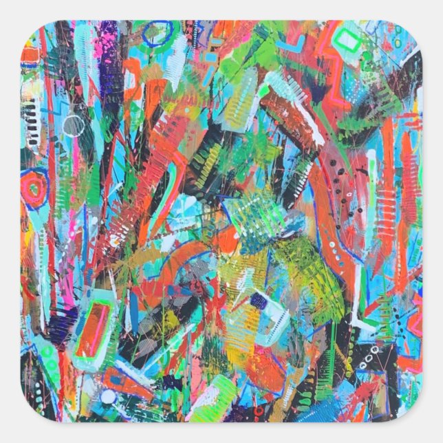 Adesivo Quadrado Piano Man Stickers (Frente)