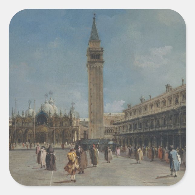 Adesivo Quadrado Piazza San Marco (Frente)