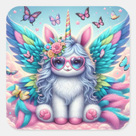 Adesivo Quadrado Picante Unicorn bonito