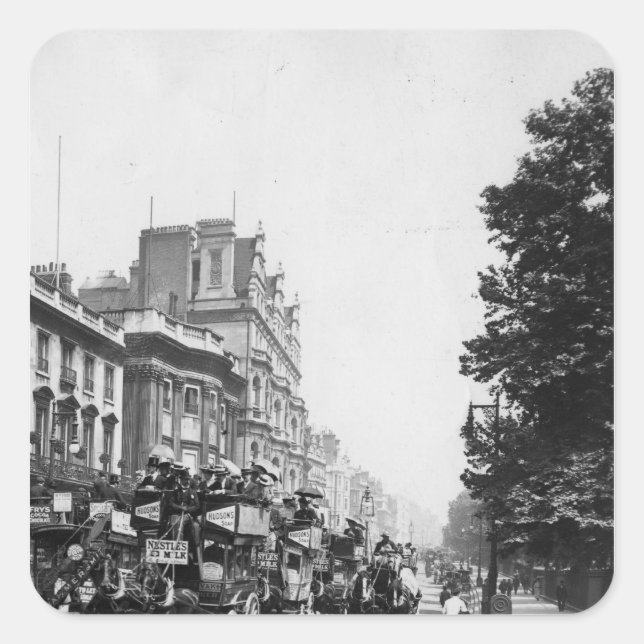 Adesivo Quadrado Piccadilly, Londres (Frente)