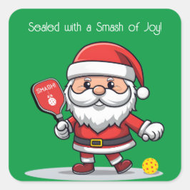 Adesivo Quadrado Piceball 🎅 Natal personalizável