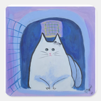 Adesivo Quadrado Pickles in her Little House