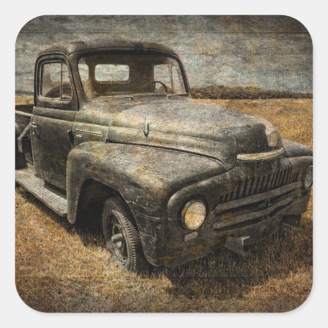 Adesivo Quadrado Pickup Internacional (Frente)