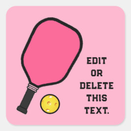 Adesivo Quadrado Picleball