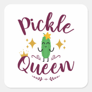 Adesivo Quadrado Picles Queen Pickles Meninas