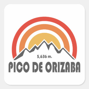 Adesivo Quadrado Pico de Orizaba México