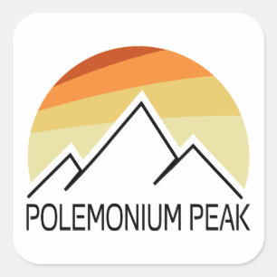 Adesivo Quadrado Pico Polemonium Califórnia Retro