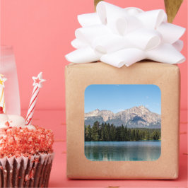 Adesivo Quadrado Pico Pyramid Mountain – Jasper Alpine