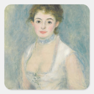 Adesivo Quadrado Pierre A Renoir   Madame Henriot