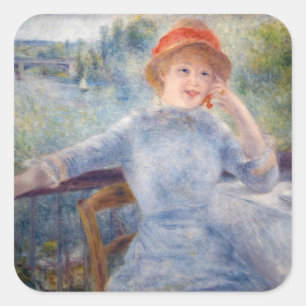 Adesivo Quadrado Pierre Auguste Renoir - Alphonsine Fournaise