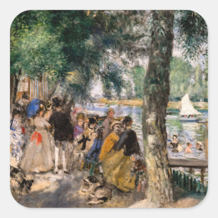 Adesivo Quadrado Pierre-Auguste Renoir - Banho no Sena
