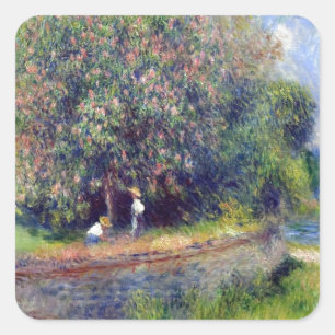 Adesivo Quadrado Pierre-Auguste Renoir Chestnut Tree