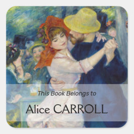 Adesivo Quadrado Pierre-Auguste Renoir - Dança em Bougal