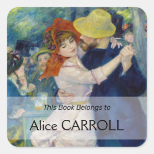 Adesivo Quadrado Pierre-Auguste Renoir - Dança em Bougal