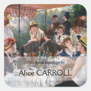 Adesivo Quadrado Pierre-Auguste Renoir - Luncheon do Partido Barco