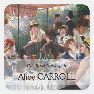 Adesivo Quadrado Pierre-Auguste Renoir - Luncheon do Partido Barco