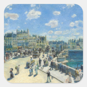 Adesivo Quadrado Pierre-Auguste Renoir - Paris, Pont-Neuf
