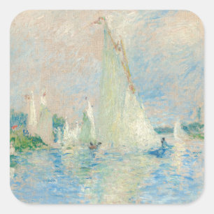 Adesivo Quadrado Pierre-Auguste Renoir - Regata em Argenteuil